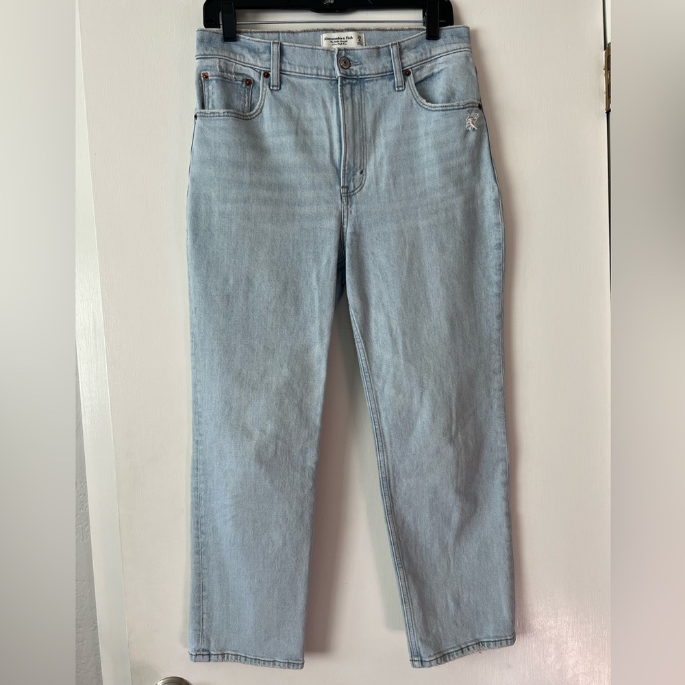 Ultra High Rise Ankle Straight, light wash, 29/8 short